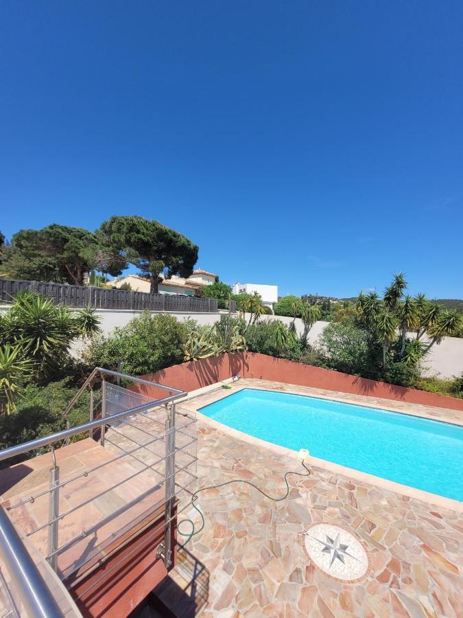 La Garonnette-Plage Villa Palm' Issambres 6-7 Personnes, Clim, Avec Piscine, Jardin Et Parking Prives מראה חיצוני תמונה