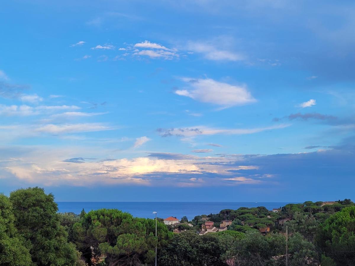 La Garonnette-Plage Villa Palm' Issambres 6-7 Personnes, Clim, Avec Piscine, Jardin Et Parking Prives מראה חיצוני תמונה