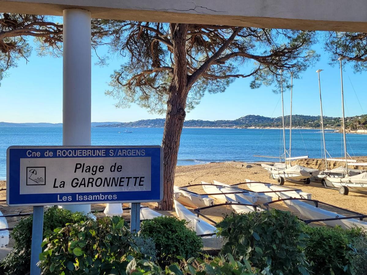 La Garonnette-Plage Villa Palm' Issambres 6-7 Personnes, Clim, Avec Piscine, Jardin Et Parking Prives מראה חיצוני תמונה