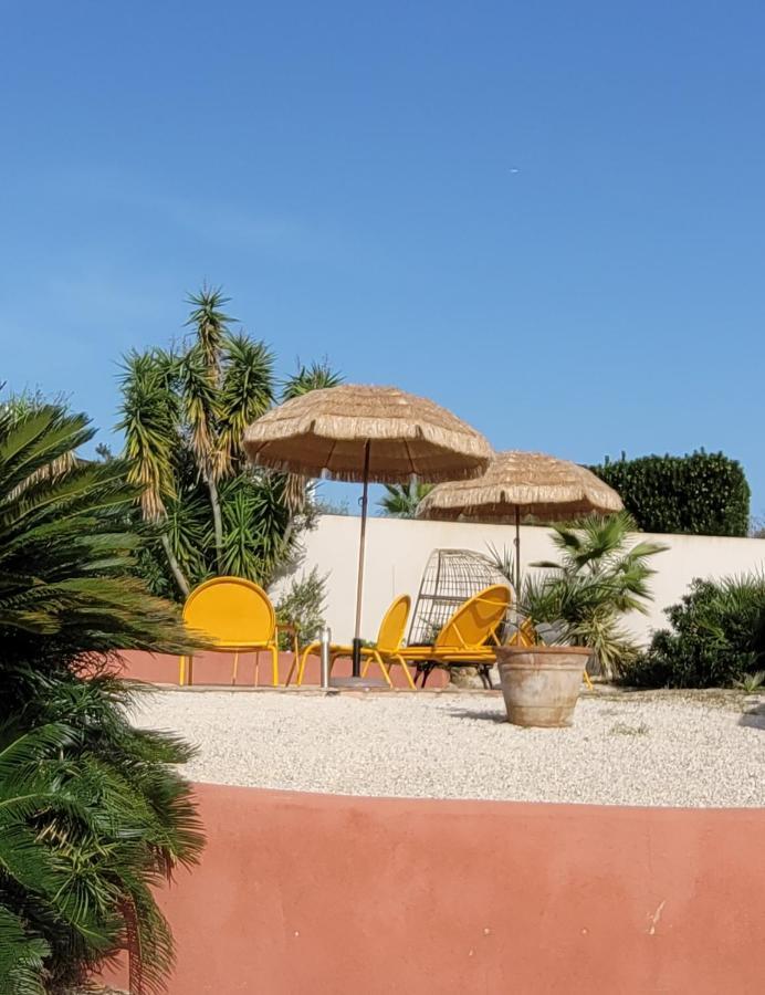 La Garonnette-Plage Villa Palm' Issambres 6-7 Personnes, Clim, Avec Piscine, Jardin Et Parking Prives מראה חיצוני תמונה